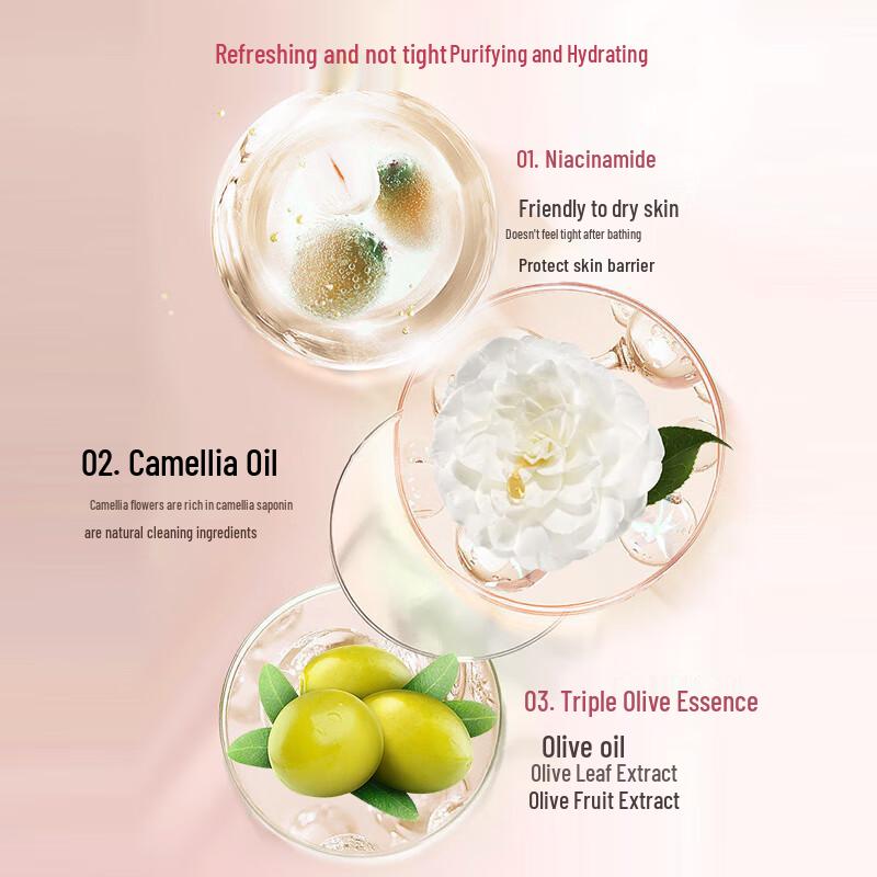 A'Gensn Освежающий увлажняющий гель для душа с камелией и ниацинамидом