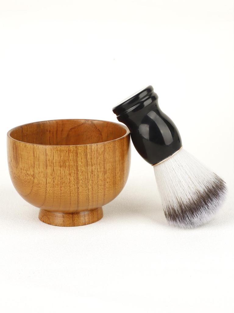 Мужская кисть для лица с мягкой щетиной - Классическая ручная кисть для бритья и намыливания для мыла или крема для бритья и ухода за бородой.