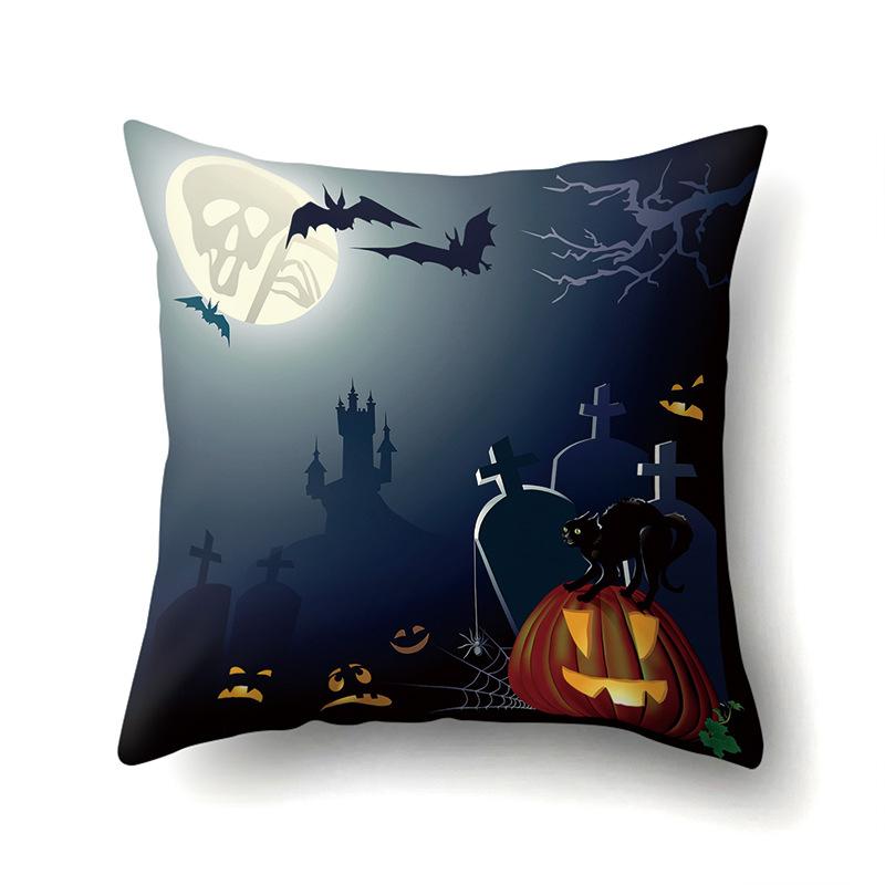 Хэллоуин Наволочка Подушка для поясницы автомобиля Тыква Чехол для диванной подушки Офис Дом Гостиная Наволочка