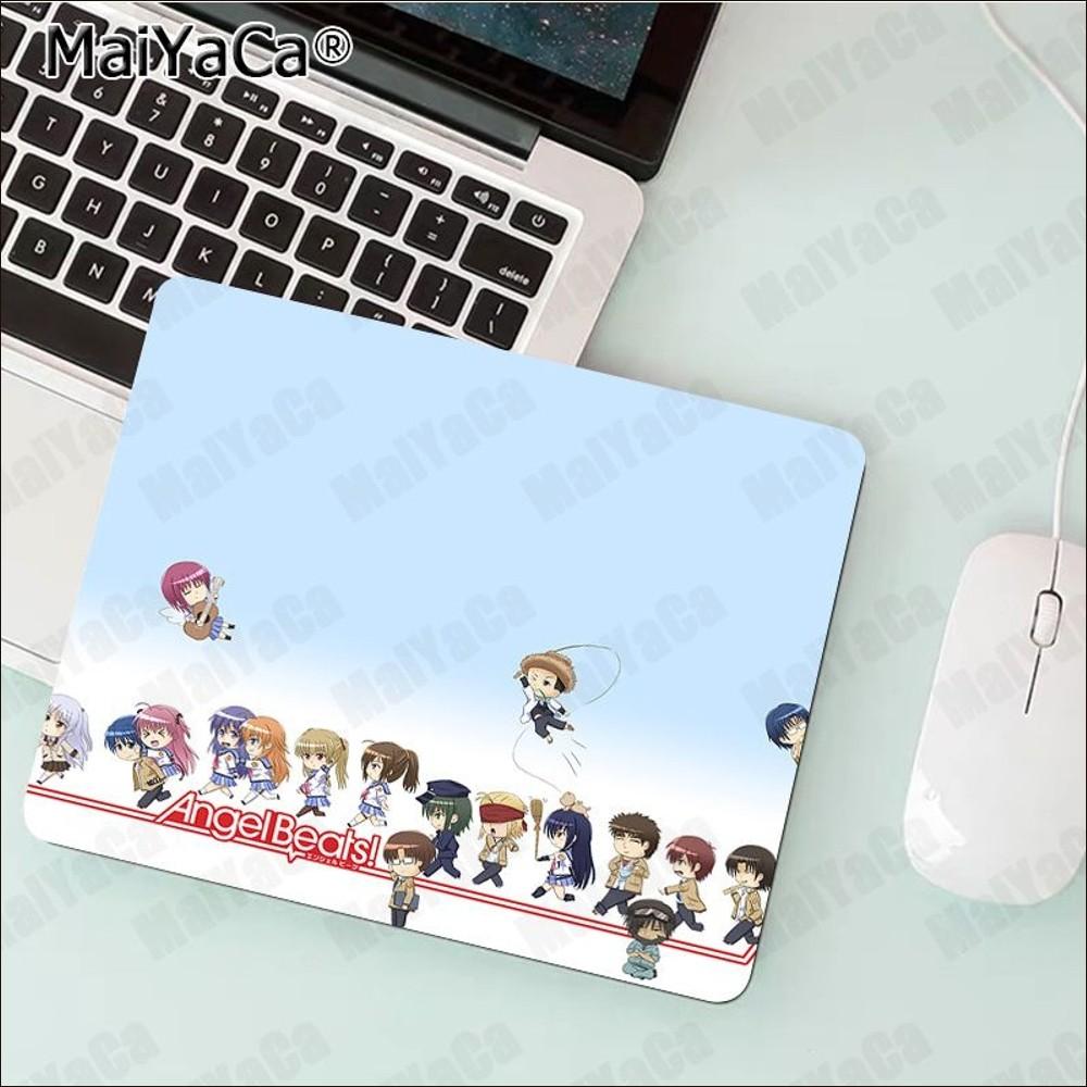Коврик для мыши Angel Beats Аниме Резиновый Маленький Утолщенный Коврик для мыши Игровой Клавиатурный Настольный Коврик Канцелярские Товары Декор Комнаты Коврик для мыши