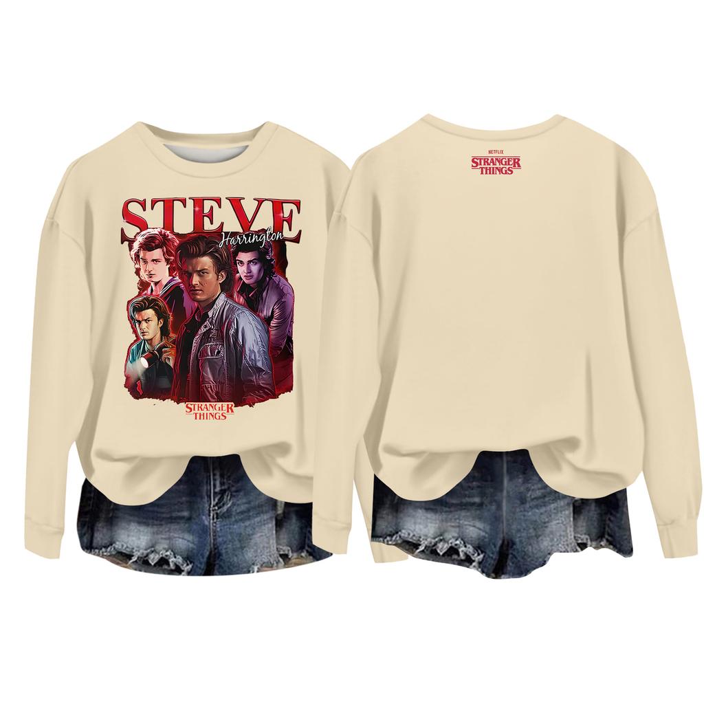 Женский повседневный пуловер с круглым вырезом и длинным рукавом с принтом ко Дню святого Валентина