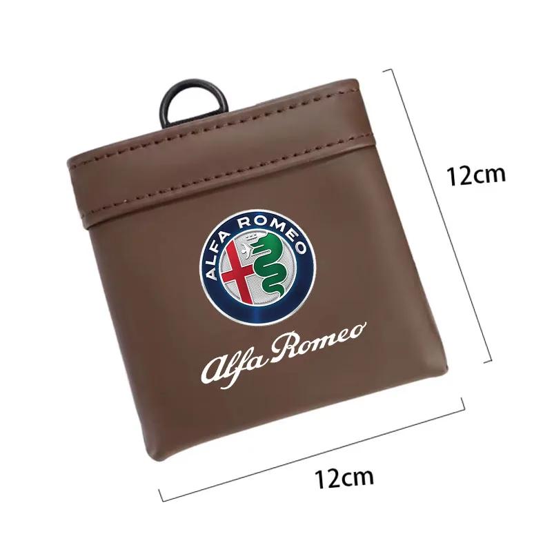 Hub Caps Car Storage Bag Air Outlet Debris Bag Phone Key Organizer Bag For Alfa Romeo Giulietta 159 Mito Giulia Stelvio 147 Acce CVQ1