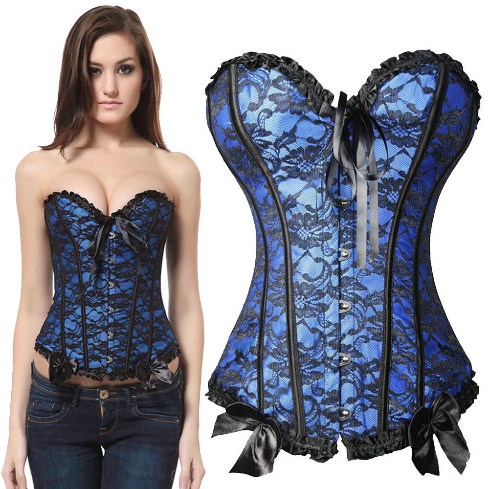 Женский атласный корсет-бюстье с шнуровкой сзади, на косточках, с G-стрингами, боди для формирования фигуры, размер S-6XL, новый стиль