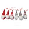6 PCS Christmas Gnome Santa Ornaments Cotton Unique Santa Elf Hanging Ornaments for Christmas Tree