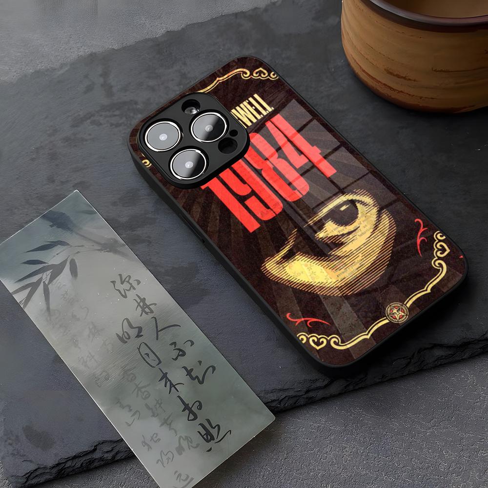 1984 Джордж Оруэлл Книга Роман Чехол для телефона Закаленное стекло Для IPhone 13 17 14 16 12 15 11 Pro XS Max Plus Mini X XR SE2020 Чехол