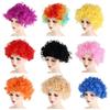Football Fans Wigs Clown Props Afro Curly Wigs Costume Party Funny Wig Synthetic Wigs Cosplay Hairs