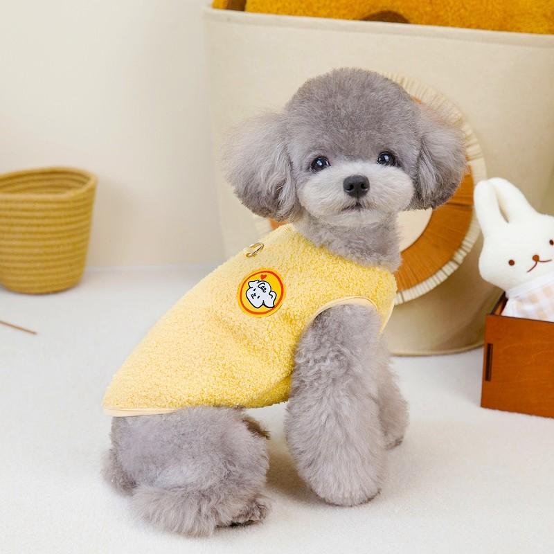 Флисовый жилет для собак, однотонная одежда для собак, осенне-зимнее теплое пальто для собак, куртка для щенков, костюмы для кошек, одежда для собак породы чихуахуа и бишон