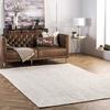 White Hand Woven Farmhouse Jute Area Rug