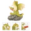 Fantasy Dragon Resin Sculpture Waterproof Miniature Decor for Aquarium Zen Garden & Patio Mythical Creature Collectible Art Gift
