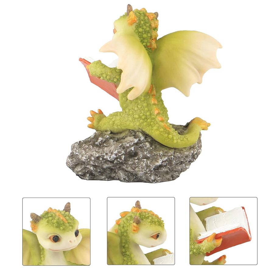 Fantasy Dragon Resin Sculpture Waterproof Miniature Decor for Aquarium Zen Garden & Patio Mythical Creature Collectible Art Gift