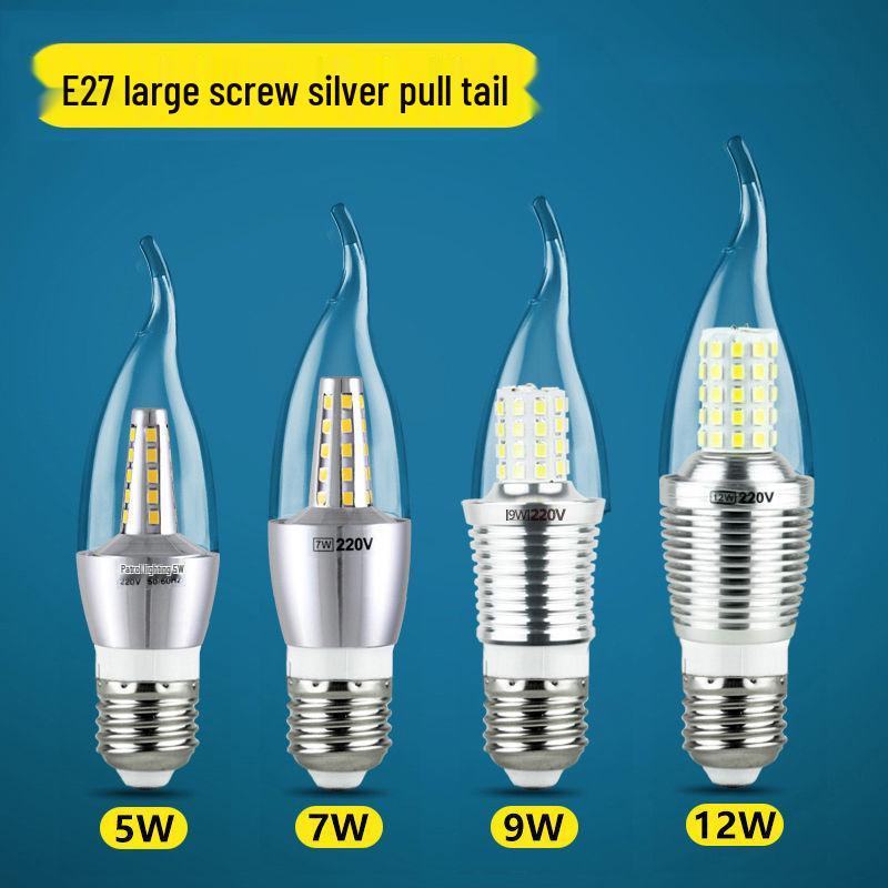 Светодиодная лампа-свеча Гипсофила E14 с винтовым цоколем, 5 Вт/7 Вт/9 Вт, Хрустальная люстра, Лампа-пузырь, Энергосберегающая