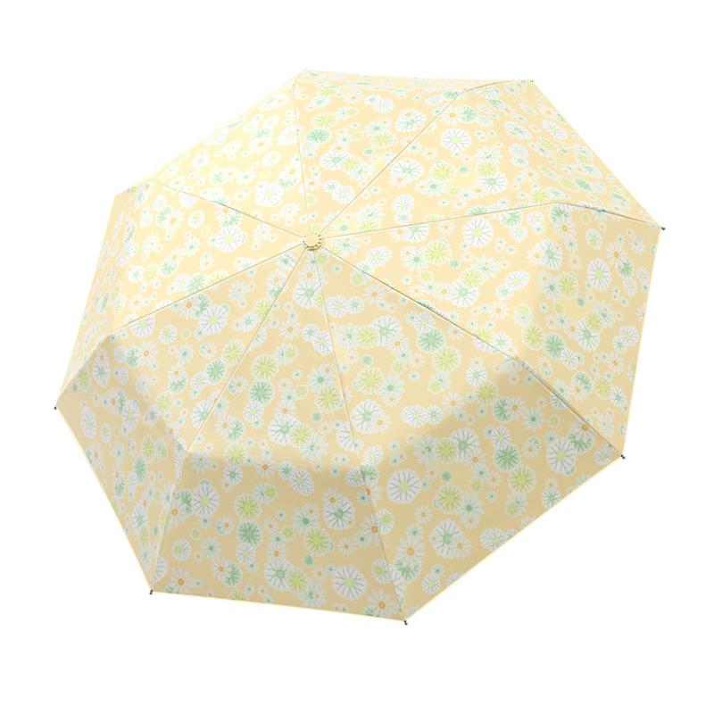 Новый автоматический 8-спицевый цветной клеевой тканевый цифровой анти-ультрафиолетовый легкий роскошный солнцезащитный зонт для любой погоды