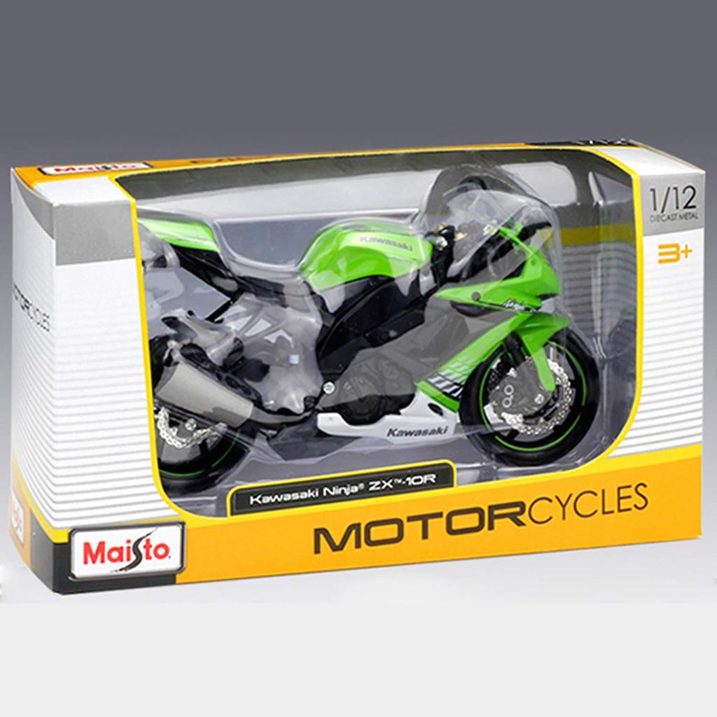 Мини-байк Maisto Kawasaki Ninja, мотоцикл Maisto Kawasaki Ninja 1/12 ZX-10R ZX-10R 112 [предмет]