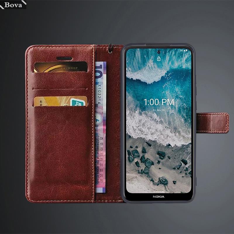 Держатель для карт Чехол-книжка из искусственной кожи для Nokia X100 Ретро кошелек Сумка Накладной чехол для Nokia X 100 Бизнес Fundas Coque