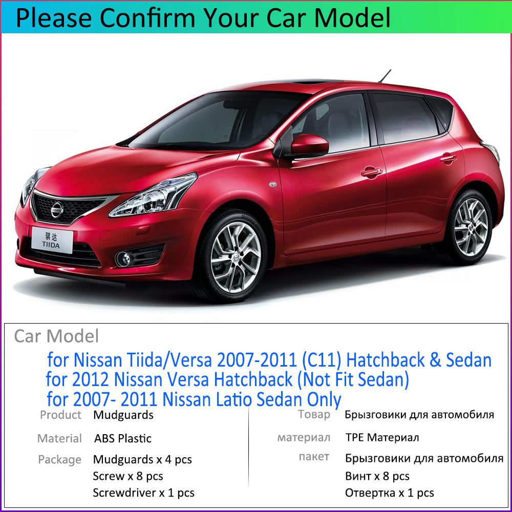 Для Nissan Tiida Versa Latio C11 2007 ~ 2011 2008 2009 2010 2012 автомобильное крыло брызговик брызговик автомобильные аксессуары