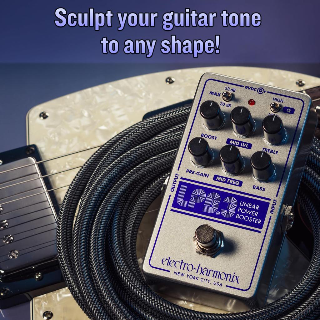 Linear Power Booster EQ Pedal Electro-Harmonix LPB-3 &