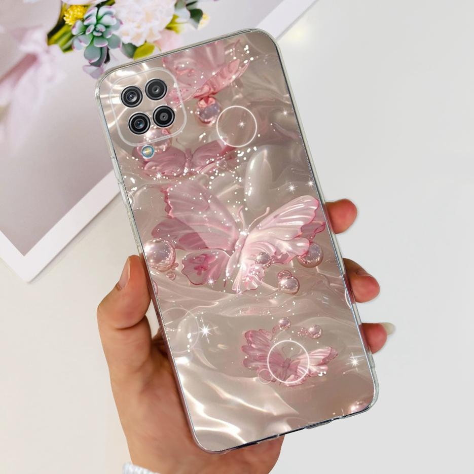 Чехол для Samsung Galaxy A12 F12 M12 Модный Расписной Чехол Прозрачные Силиконовые Чехлы для Телефона Для Samsung A12 M 12 Galaxy M12 Мягкие Fundas