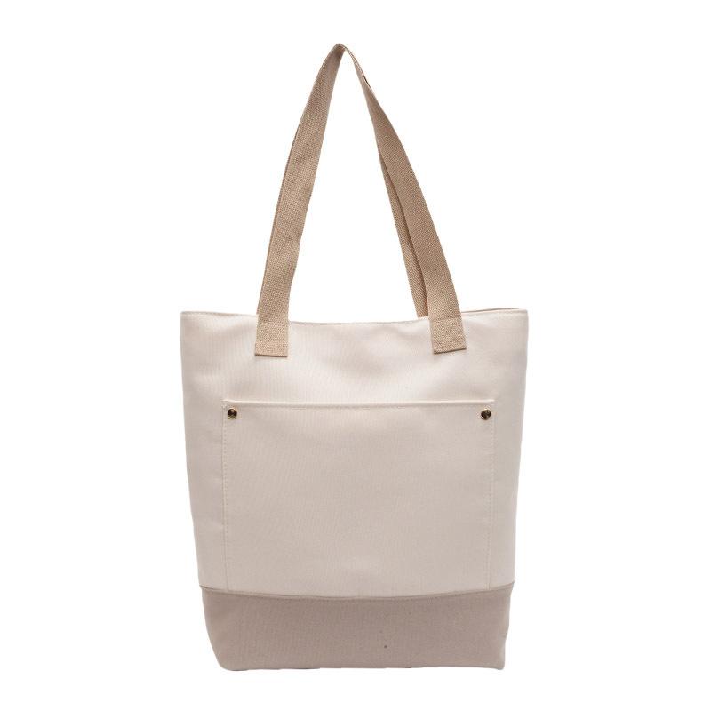 Women's Bag Student Canvas Bag New Simple Large-capacity Shoulder Bag Casual Portable Tote Bag