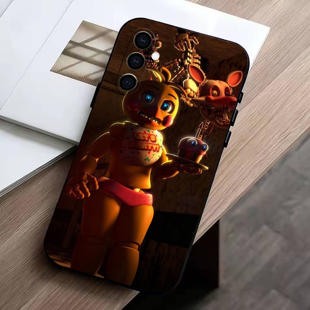 D-FNAF-T-Five-Nights-at-Freddy's Чехол для телефона Samsung Galaxy A73,A72,A71,A70,A53,A52,A51, Мягкий силиконовый черный чехол