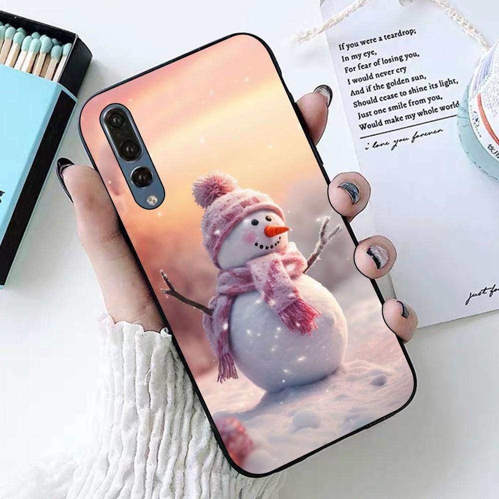 Рождественский снеговик Чехол для телефона Для Huawei P 8 9 10 20 30 40 50 Pro Lite Psmart Honor 10 lite 70 Mate 20lite