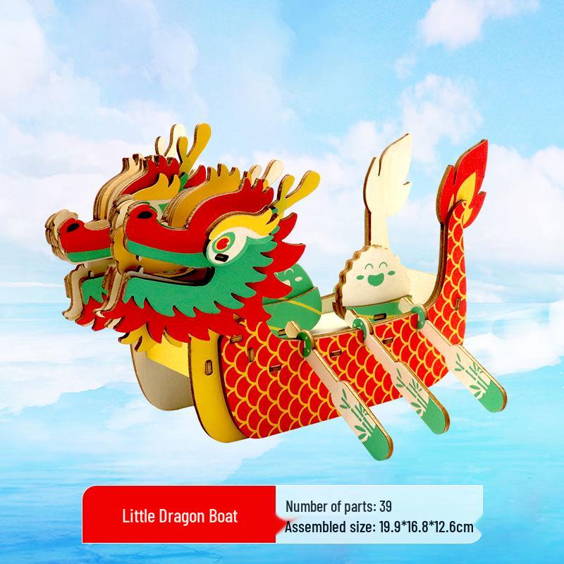 3D Деревянный Пазл Колесо Обозрения - Развивающий DIY Подарок для Детей