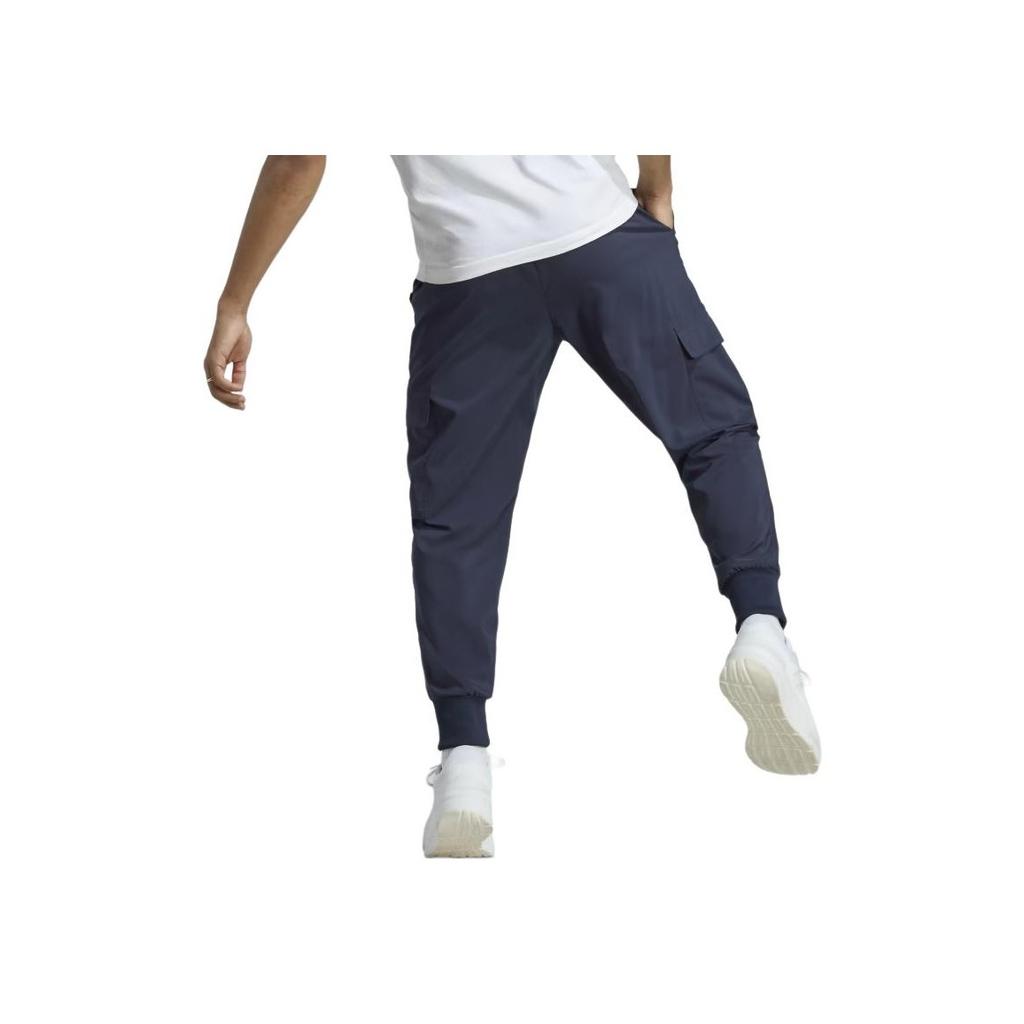 Adidas Essentials M Sl C 7/8 Pt Casual Fit Mid Waist Solid Color Tapered Woven Pants Men Pants Legend-Ink HA4349