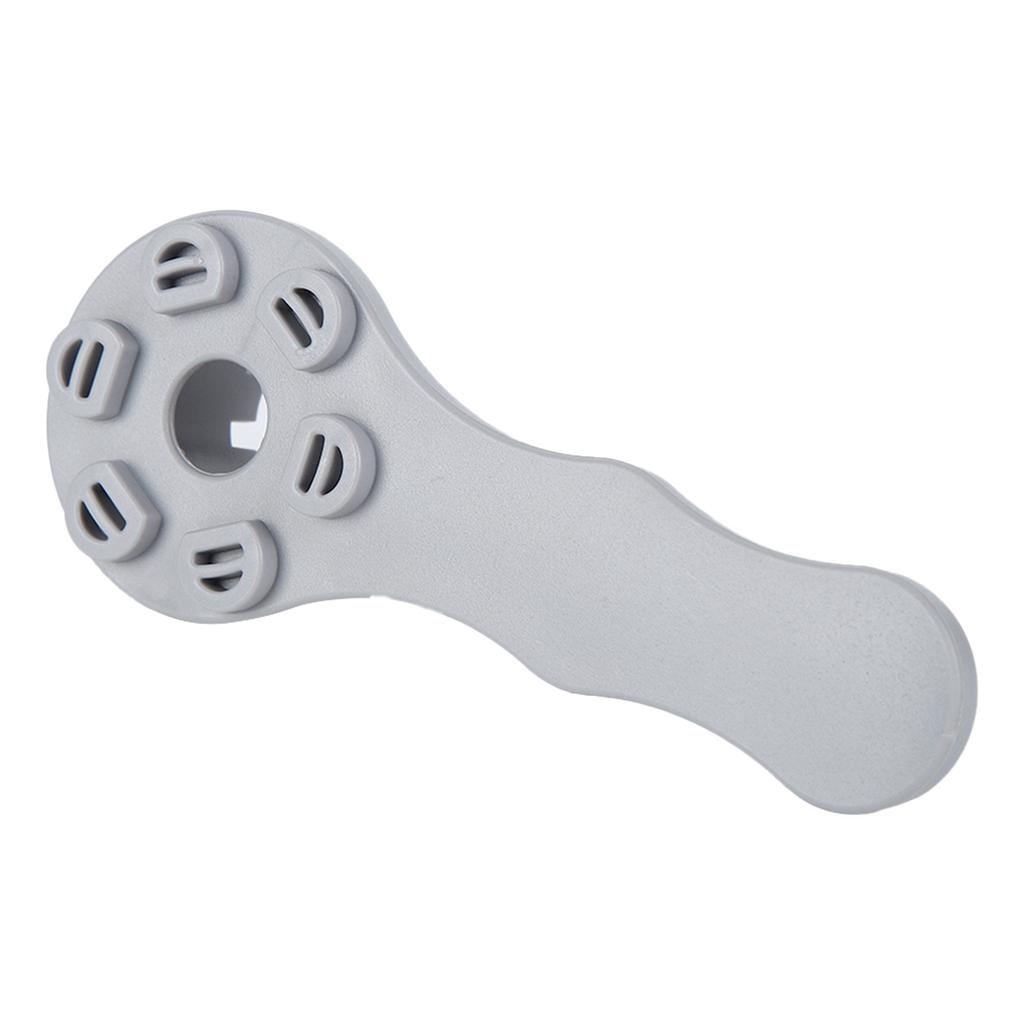 PVC 8 Groove Safety Air Valve Wrench 6 Hole Pressure Relief Valve Spanner Gray for Inflatable Boat