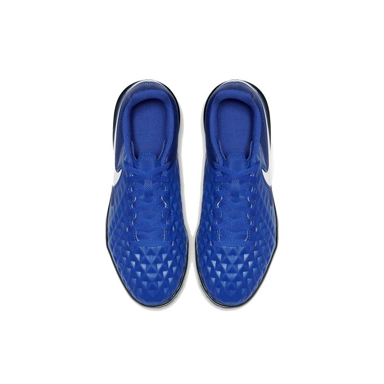 Nike JR LEGEND 8 Club TF Синтетическая кожа Нескользящая Устойчивая к истиранию Низкие Детские Футбольные Бутсы Синие Детские AT5883-414