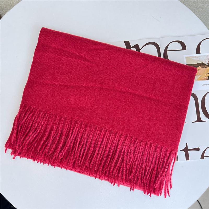 200*70 см Высококачественный однотонный искусственный кашемировый шарф Осень-зима с принтом Теплая шаль для женщин Подарок