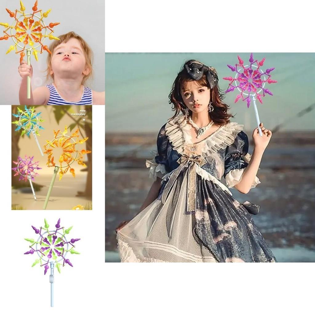 Outdoor Decorative Windmill Toy Handmade Diy With Radish Design