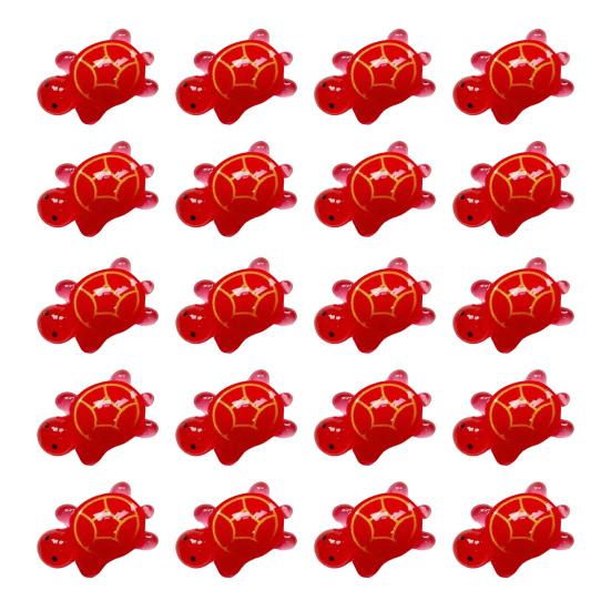 20 шт. Миниатюрная светящаяся фигурка черепахи, светящаяся в темноте, маленькая красочная модель черепахи, миниатюрная статуэтка животного из смолы, украшение, сувениры для вечеринки