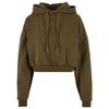 Sweatshirt À Capuche - Urban Classics - Vert Olive - Manches Longues - 100% Coton - Coupe Oversize