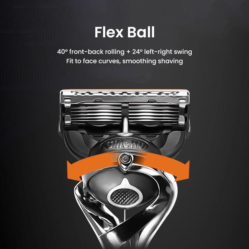 Gillette Fusion 5 ProGlide Razor with Mangetic Stand Men's Shaving Razor Premium Edition 1Handle 2 Blades 1 Stand