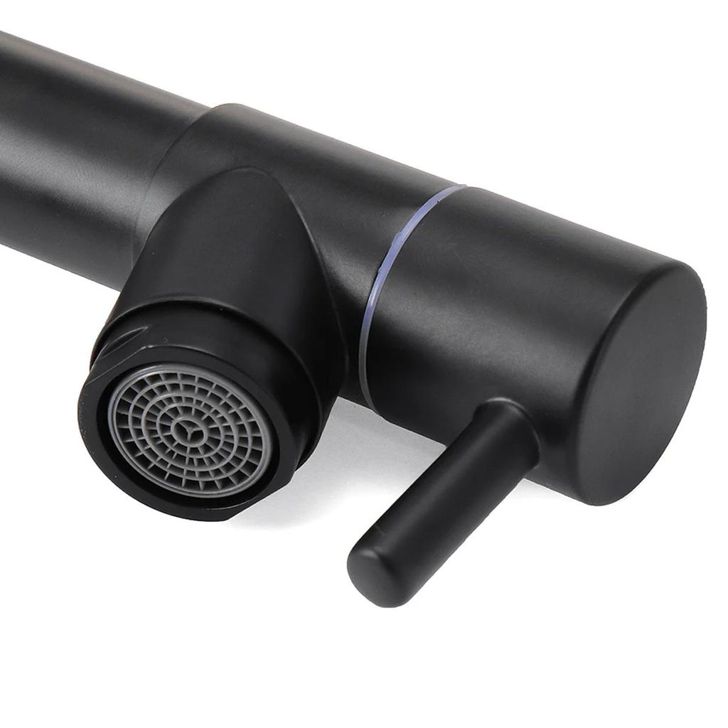 Выдвижной кухонный кран с хромированной отделкой, пружинный смеситель с поворотным изливом, раковина