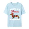 Walking In A Wiener Wonderland Funny Dachshund Christmas T-Shirts Vintage Cotton Tee Shirts Gift Idea Tops