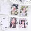 50 Pieces/pack Idol Photo Packaging Bag Transparent Card Sleeve Self-adhesive Self Sealing Bag Gift Card Protective Cover
