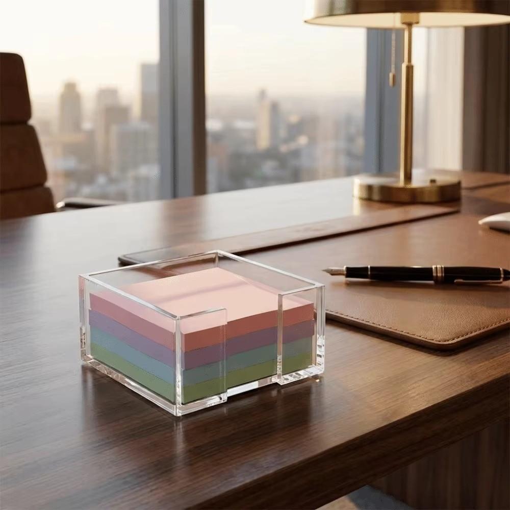 Portable Sticky Note Holder Multi-Functional Memo Note Dispenser Workplace Organization