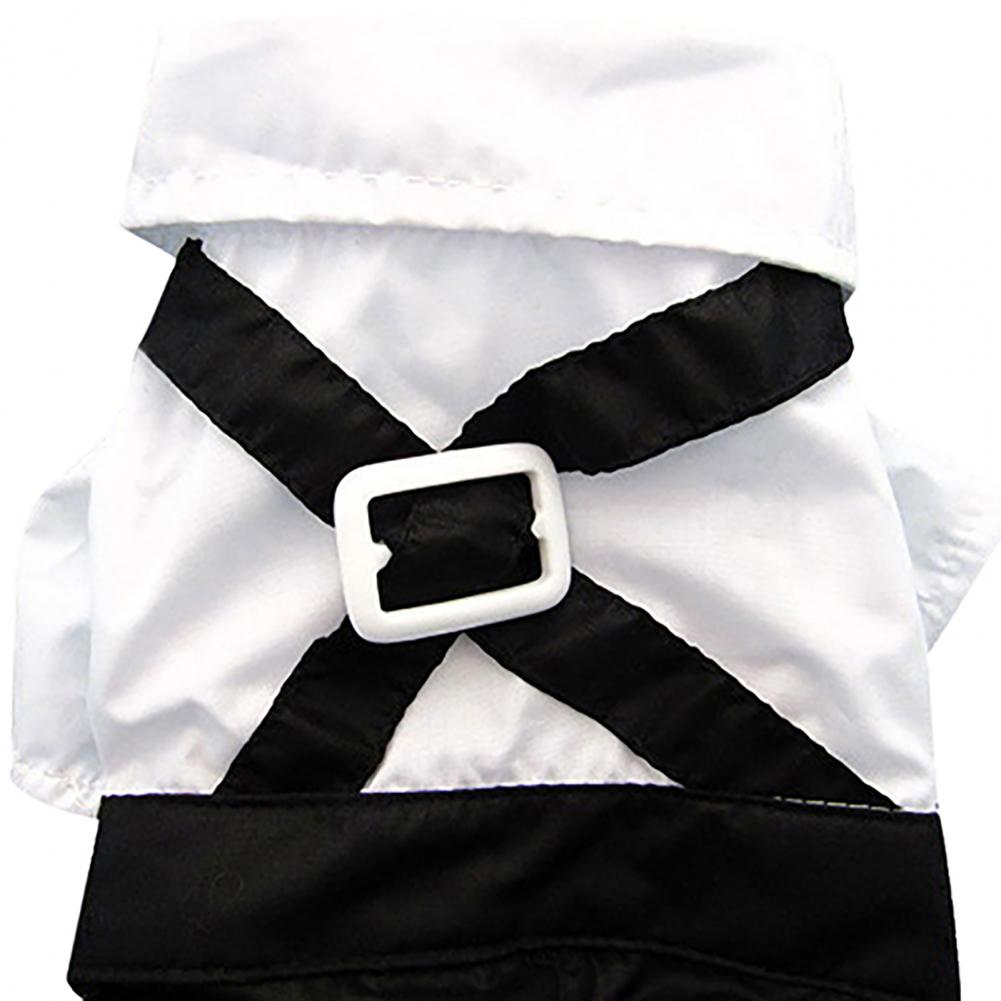 Dog Bow Tie Suit Wedding Photo Fake Two-piece Shirt Suit Teddy Puppy Clothes Cloth Stylish Pet Clothes Dog Clothing Dog T Shirt