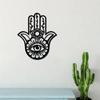 1pc Metal Evil Eye Art Wall Decor - Bohemian & Gothic Metal Wall Hanging - Unique Third Eye Design - Stylish Wall Art for Home