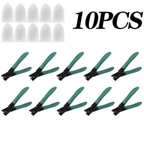 10 шт. Брызгозащитные кусачки для ногтей с большим отверстием, специальные кусачки для толстых и твердых ногтей, набор кусачек для ногтей для домашнего использования