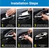 Fit for Dodge Caliber 2007 2008 2009 2010 2011 2012 Chrome Smart Door Handle Cover Car External Styling Accessories Sticker Trim