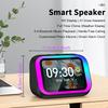 Smart Bluetooth Alarm Clock with Speaker Weather Display Night Light Music Stories Player Photo Frame Bluetooth APP Black
