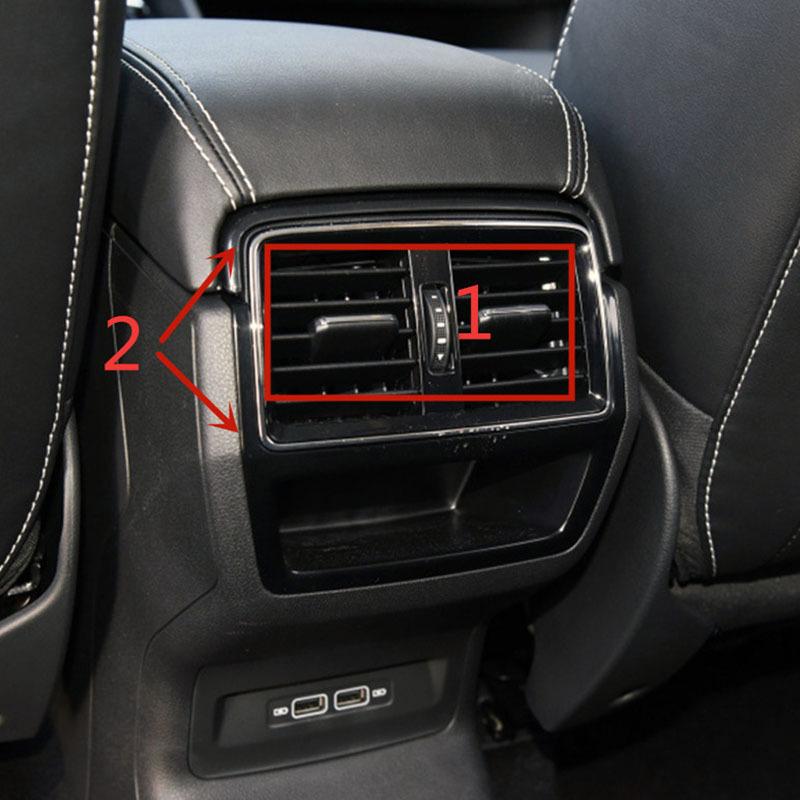 Garnish Rear Air Vent Trim Cover fit for Skoda Kodiaq 2017 2018 Interior Accessories Metal Car Styling