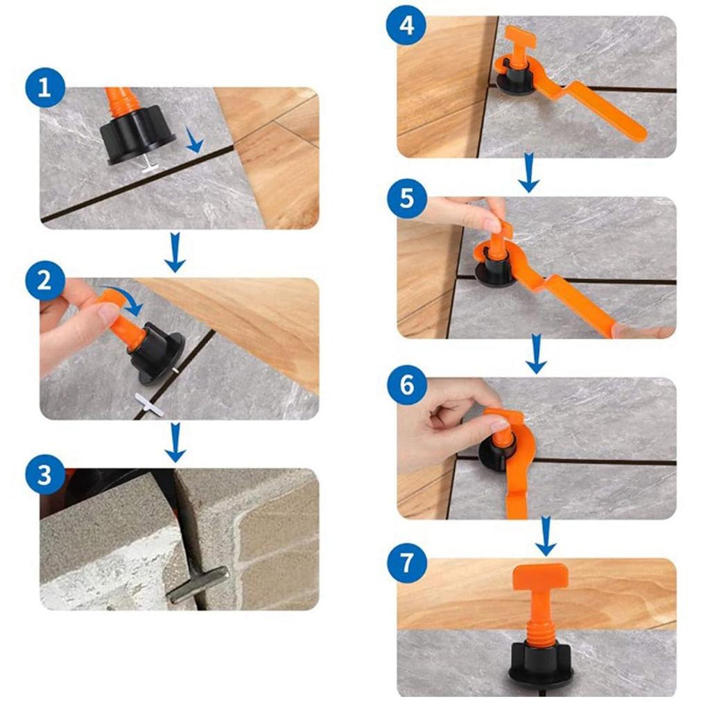 151Pcs Tile Leveling System Kit, Tile Leveler Tile Leveler Spacers Level Spacers Flooring Wall Leveler Locator Positioning Tool Set