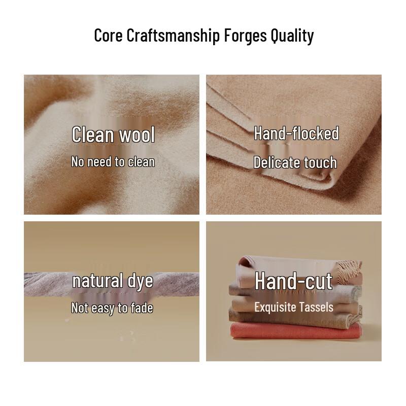 Muerxi Women's Pure Wool Scarf