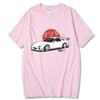 Футболки Harajuku Initial D, футболка унисекс большого размера, летняя футболка унисекс в стиле хип-хоп, забавная футболка GTR Vaporwave JDM с принтом автомобиля, повседневные топы унисекс