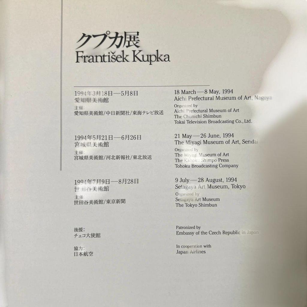 [Б/У] Каталог выставки Франтишека Купки 1994 года Книга по искусству