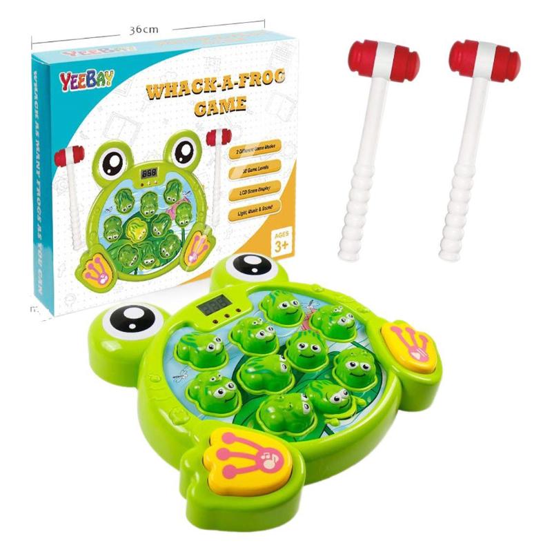 Игра «Ударь лягушку» с 2 молотками, развивающая игрушка для раннего развития малышей, забавный подарок на день рождения для детей, рождественский подарок для детей