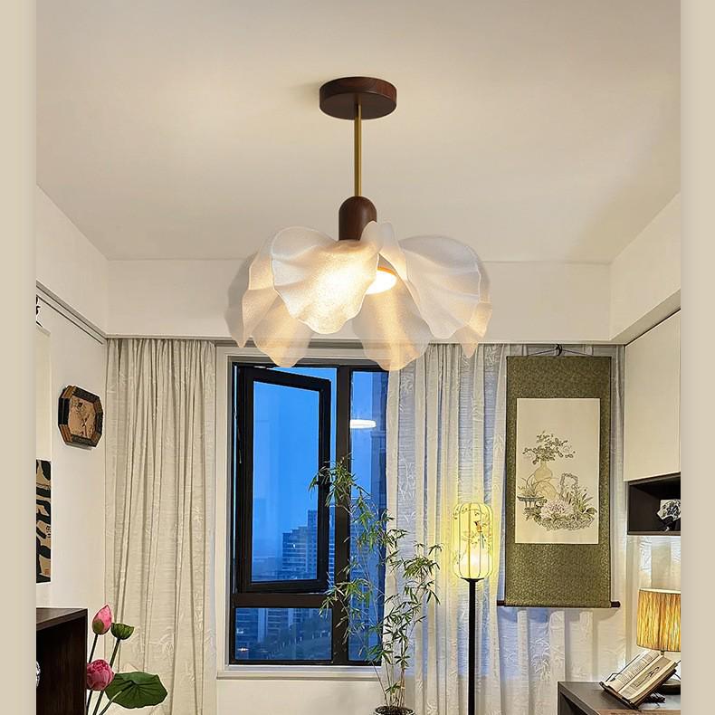 Французская винтажная люстра-лепесток для гостиной, столовой, спальни или кабинета