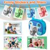 2.5K Cute Kids Instant Camera 12MP Kids Digital Camera Childeren Instant Print Camera with 2.4-inch